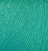 Купить пряжу ALIZE Baby Wool цвет 610 изумруд - интернет магазин МелОптЯрн