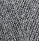 Купить пряжу ALIZE Lanagold Fine цвет 182 средне-серый меланж - интернет магазин МелОптЯрн
