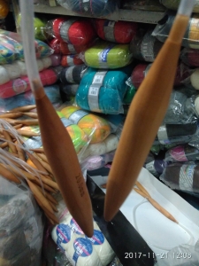 Купить пряжу Пряжа для валянія та інші види пряжі Спицы бамбуковые  цвет Номер 25 - интернет магазин МелОптЯрн