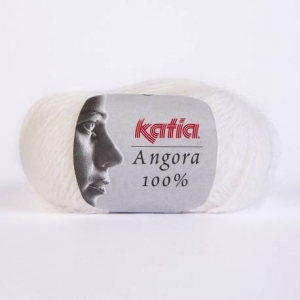 Купить пряжу Katia (Испания)  ANGORA 100% цвет 1белый - интернет магазин МелОптЯрн
