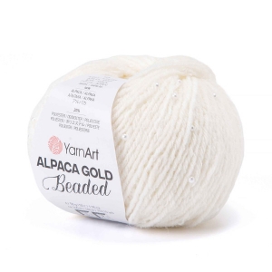 Купить пряжу YarnArt Alpaca gold з бісером  цвет 3601 - интернет магазин МелОптЯрн