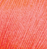Купить пряжу ALIZE Baby Wool цвет 619 коралловый - интернет магазин МелОптЯрн