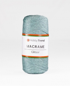 Купить пряжу Hobbytrend Macrame Glitter  цвет 165 - интернет магазин МелОптЯрн