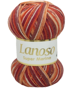 Купить пряжу Lanoso Super Merino superwash  цвет 607 - интернет магазин МелОптЯрн