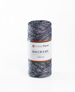Купить пряжу Hobbytrend Macrame Glitter  цвет 069 - интернет магазин МелОптЯрн