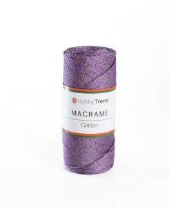 Купить пряжу Hobbytrend Macrame Glitter  цвет 077 - интернет магазин МелОптЯрн