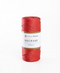 Купить пряжу Hobbytrend Macrame Glitter  цвет 100 - интернет магазин МелОптЯрн
