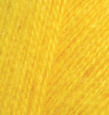 Купить пряжу ALIZE Angora Real 40 цвет 216 желтый - интернет магазин МелОптЯрн