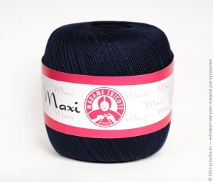 Купить пряжу Madame Tricote Maxi цвет 4909т.синий - интернет магазин МелОптЯрн