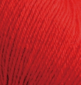 Купить пряжу ALIZE Baby Wool цвет 56 красный - интернет магазин МелОптЯрн