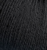 Купить пряжу ALIZE Baby Wool цвет 60 черный - интернет магазин МелОптЯрн