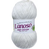 Купить пряжу Lanoso Baby Cotton  цвет 901 - интернет магазин МелОптЯрн