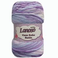 Купить пряжу Lanoso Cazz Bebe Batik  цвет 757 - интернет магазин МелОптЯрн