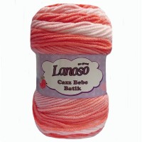 Купить пряжу Lanoso Cazz Bebe Batik  цвет 766 - интернет магазин МелОптЯрн