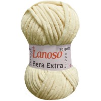 Купить пряжу Lanoso Hera Extra (велюр)  цвет 901 - интернет магазин МелОптЯрн