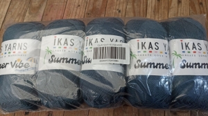 Купить пряжу Ikasyarn Summer Vibes (стрейч) цвет SV116 індиго  - интернет магазин МелОптЯрн