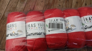 Купить пряжу Ikasyarn Summer Vibes (стрейч) цвет SV106 корал - интернет магазин МелОптЯрн