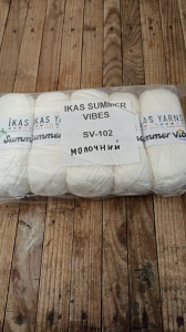 Купить пряжу Oxford  Summer Vibes (стрейч) цвет SV102 молочний  - интернет магазин МелОптЯрн