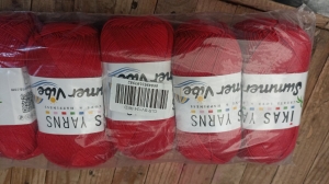 Купить пряжу Ikasyarn Summer Vibes (стрейч) цвет SV124 червоний  - интернет магазин МелОптЯрн