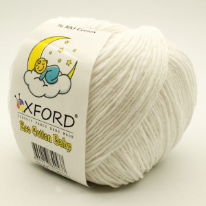 Купить пряжу Oxford  Eco cotton baby  цвет 10000 - интернет магазин МелОптЯрн