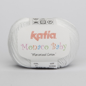 Купить пряжу Katia (Испания)  MONACO BABY цвет 1 - интернет магазин МелОптЯрн